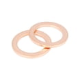 thumbnail image 3 of Unique Bargains 10pcs M14 Copper Tone Oil Drain Plug Gaskets 007603-014106 for Benz, 3 of 6