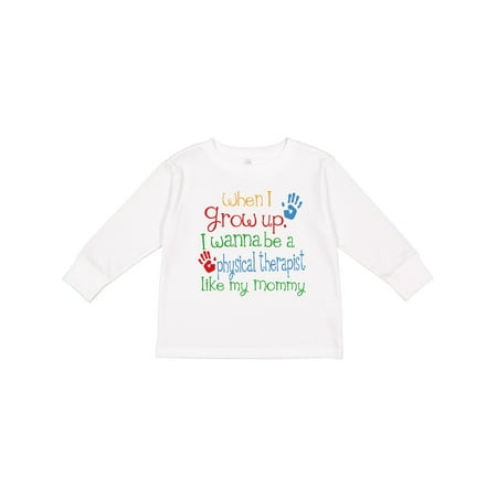 

Inktastic Physical Therapist Like Mommy Gift Toddler Boy or Toddler Girl Long Sleeve T-Shirt