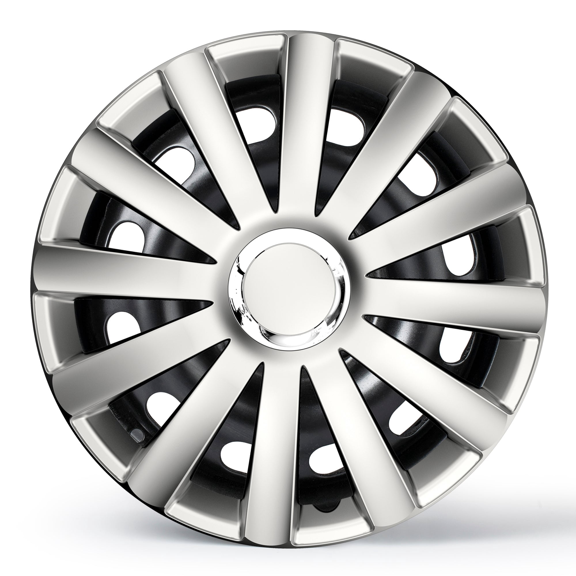 Alpena 16" Spyder Pro Wheel Covers, Silver, set of 4