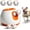 orange, variant on FetchFlow Automatic Dog Ball Launcher, Hands-Free Interactive Fetch Play with 3 Balls, Adjustable Distances (3/6/9m) for Indoor & Outdoor Dogs