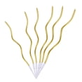 thumbnail image 2 of Cateissary 1 Juego de velas para pasteles con soportes, paquete de velas retorcidas, suministros de decoración de pasteles largos, adornos Kits para hacer velas Oro, 2 of 6