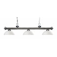 thumbnail image 1 of 3 Light Billiard Light Gun Metal Steel  Glass, 1 of 1