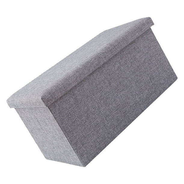 Taburete Otomano De Almacenamiento, Cómodo Y Plegable, Reposapiés De Tela, Elegante, Multifuncional Para Dormitorio