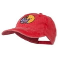 thumbnail image 2 of Jesus Praying Embroidered Washed Cap - Red OSFM, 2 of 5