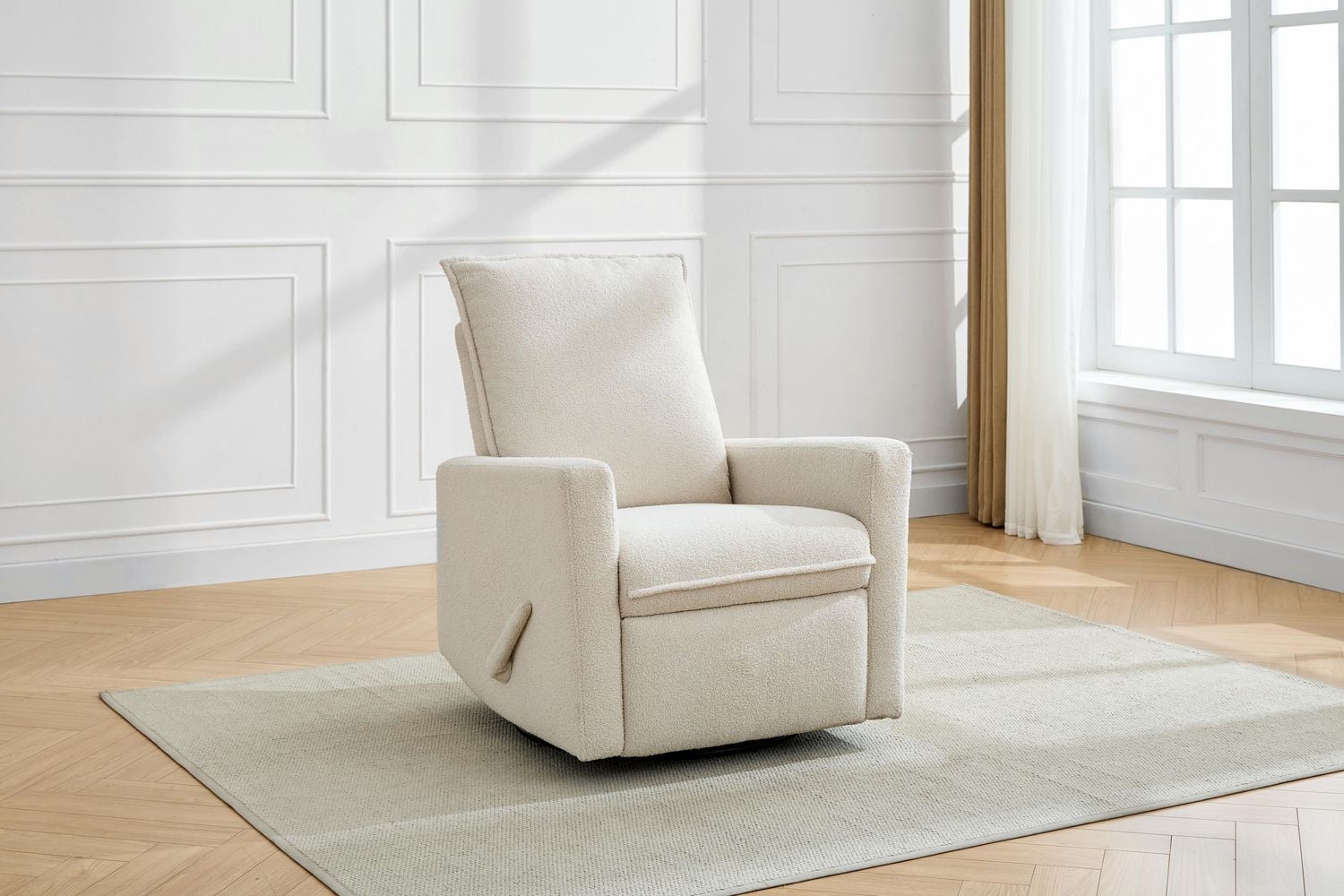 Fauteuil pivotant, coulissant et inclinable Boucle de Concord Baby en tissu