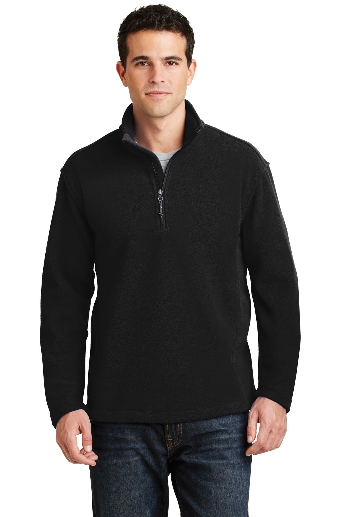 Port Authority® Value Fleece 1/4-Zip Pullover. F218 Black Xl 