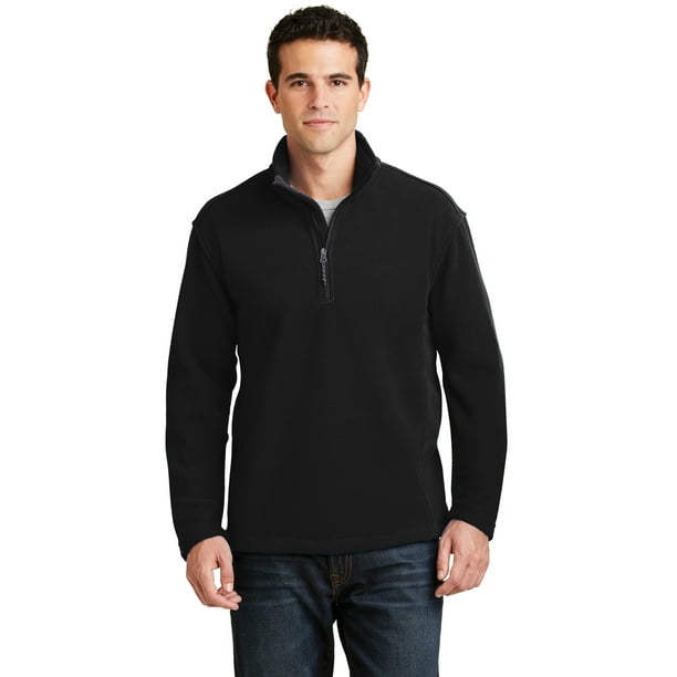 Port Authority Men's Value Fleece 1/4 Zip Pullover XS Black at