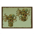 thumbnail image 2 of Octopus Cutting Board, Cartoon Art Tribal Monster Kraken Ornament Illustrations Sea Creature Print, Decorative Tempered Glass Cutting and Serving Board, in 3 Sizes, by Ambesonne, 2 of 5