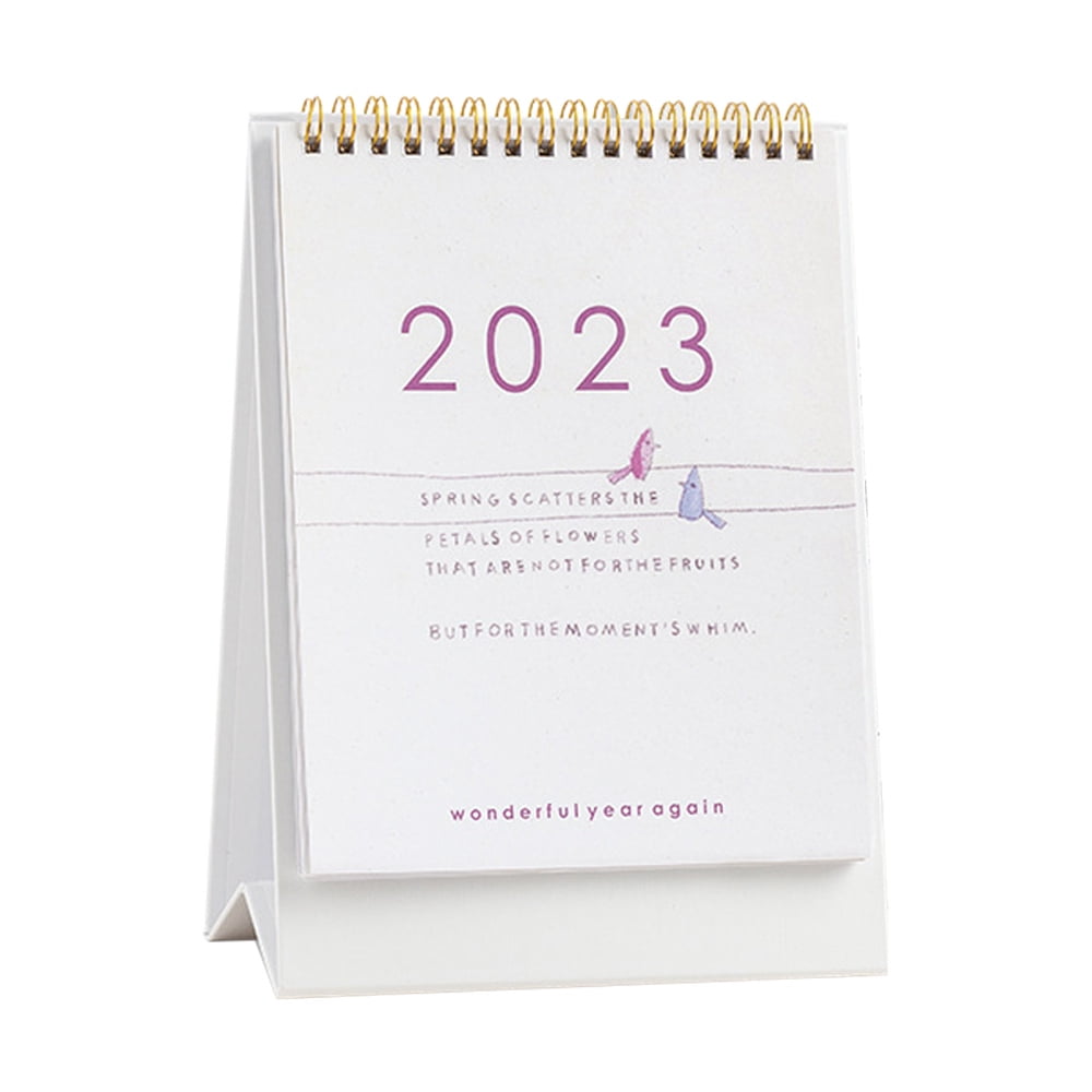 2023 Desktop Calendar Stand Up Calendar Schedule Desk Calendar Table