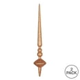 thumbnail image 3 of Vickerman 18" Rose Gold Glitter Cupola Finial Ornament, Pack of 2, 3 of 3