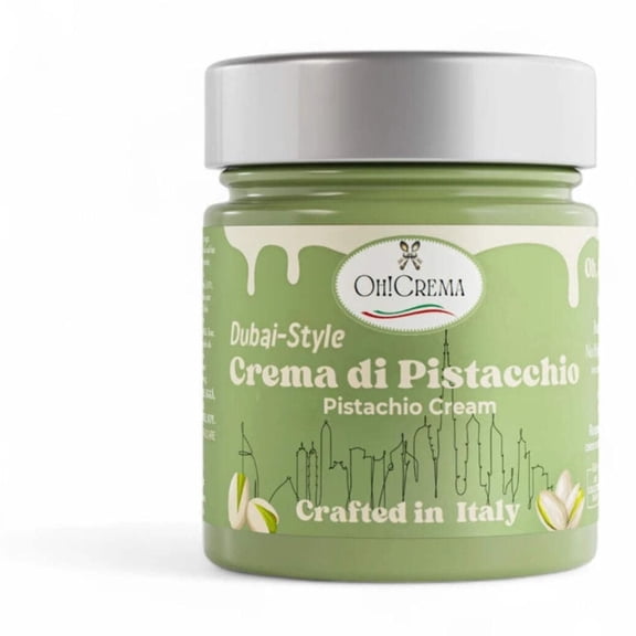 Oh! Crema Dubai-Style Pistachio Cream - Premium Italian Cream - 200g Jar