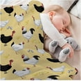 thumbnail image 6 of Chickens Rooster Baby Blanket Gifts Cozy Soft Swaddle Blanket Boys, Girls, Infant, Newborn Receiving Blankets Christmas Birthday Gifts 40"x30" (Toddler) for Pets, 6 of 6
