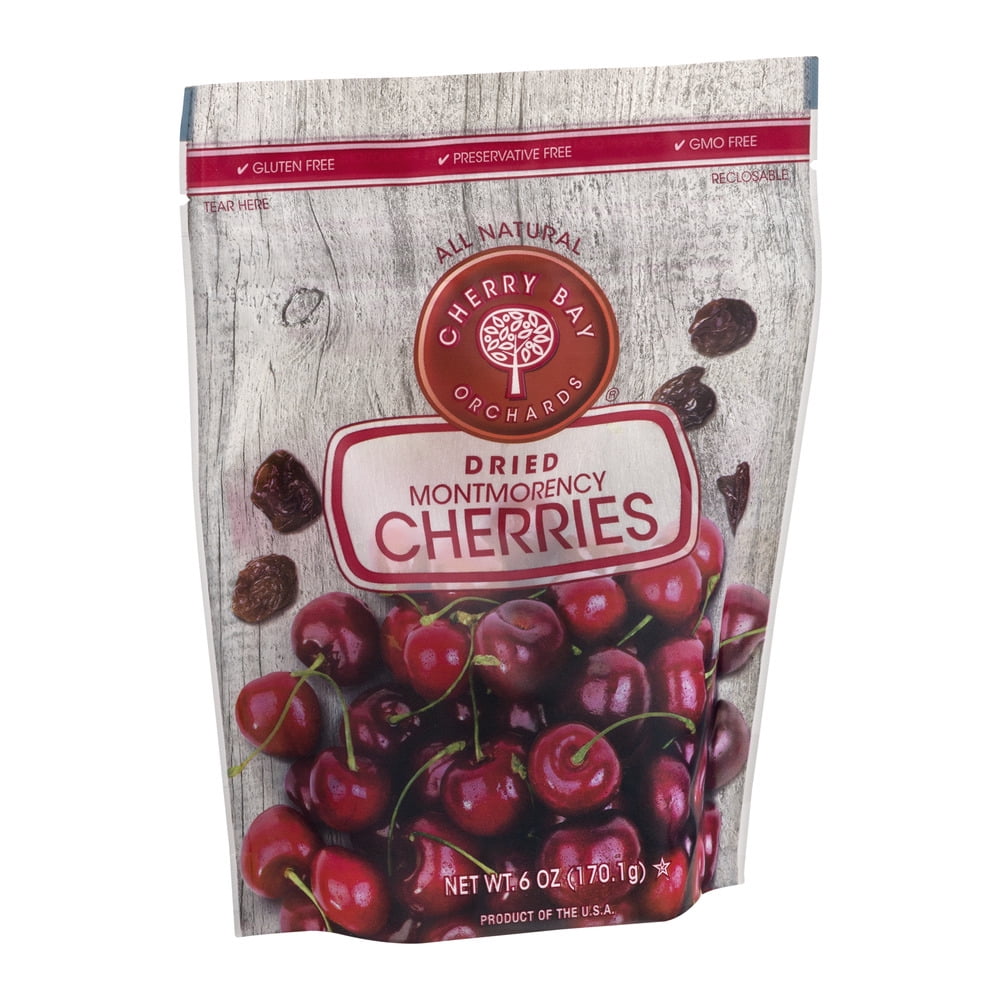 (2 pack) Cherry Bay Orchards Dried Montmorency Cherries, 6 Oz.