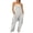 Gray, variant on Jumpsuits for Women Casual Printing Camouflage Sleeveless Round Neck Pants for Women Fashion Loose Fit Daily Vest Sling Lightweight Party Vacation Beach Jumpsuit with Pocket（Army Green,XXL）