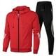 thumbnail image 1 of Traje deportivo informal de 2 piezas para hombre, chaqueta con cremallera de moda, ropa deportiva para correr para hombre, 1 of 3