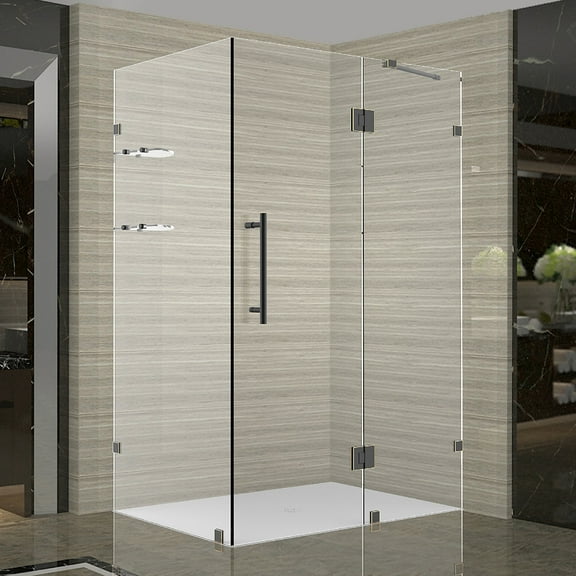 Aston Sen992-3532-10 72" High X 35" Wide X 32" Deep Hinged Frameless Shower Enclosure -