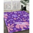 thumbnail image 2 of Ahgly Company Indoor Rectangle Patterned Heliotrope Purple Area Rugs, 7' x 9', 2 of 6