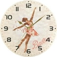 thumbnail image 5 of GZHJMY Ballerina in Dance Wall Clock, 10" Silent Non Ticking Round Clock, Oil Painting Easy to Read Clock for Living Room Bedroom Bathroom Home Decor Holiday Gifts, 5 of 7