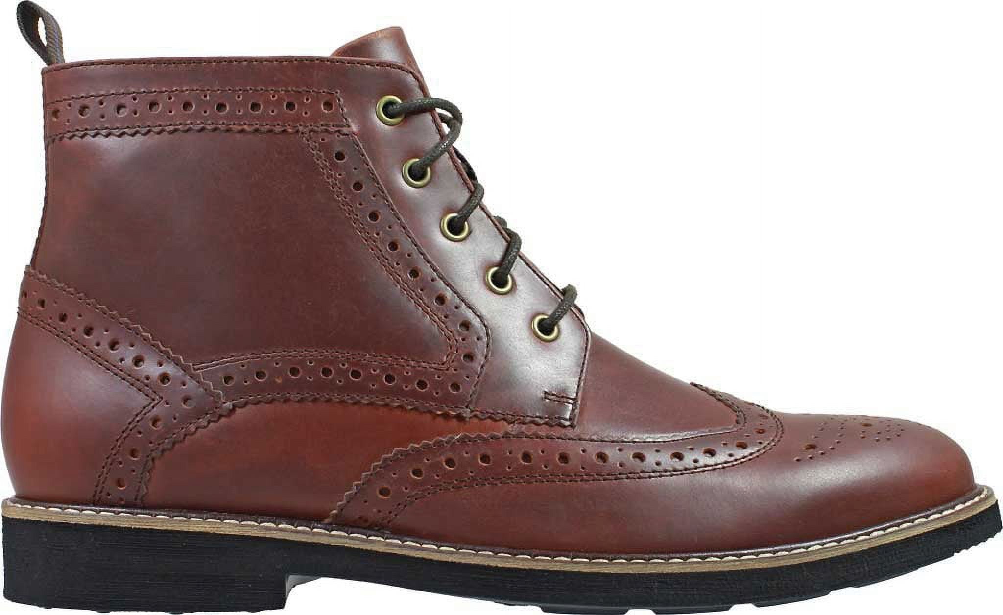 Men s Nunn Bush Odell Wingtip Chukka Boot Rust Tumbled Leather 9.5 XW Walmart