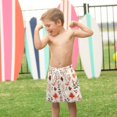 thumbnail image 4 of FORMRS Boys Swim Trunks Quick Dry Mesh Liner Boardshorts Sizes XS-XL, Autumn Leaves, 4 of 7