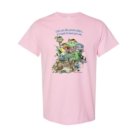 Inktastic Cats Are Like Potato Chips It's Hard to Have Just 1 T-Shirt