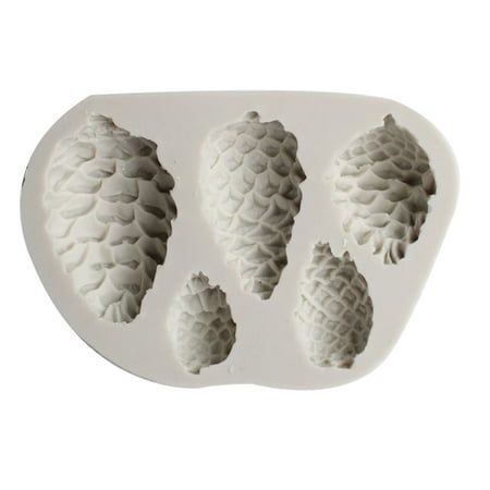 

Pine Cone Mould Food-Grade Silica Gel Easy to Clean Widely Used