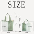 thumbnail image 2 of Canvas Shoulder Tote Bag for Women with Detachable Crossbody Strap, Casual Handbag with Top Handle and Multi Pockets, Everyday Bag for Work Travel Shopping, Dark Blue, 2 of 7
