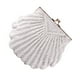 thumbnail image 1 of Sonducket Bolsos de mano de noche modernos y versátiles de poliéster para un aspecto elegante Bolso de boda de noche Bolsas de mensajero y de hombro blanco, 1 of 6