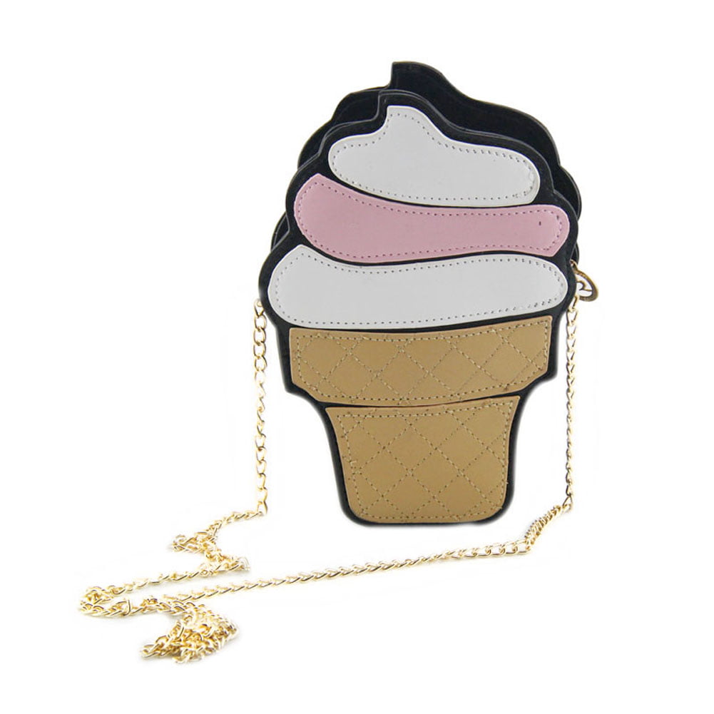Belegend New Cartoon Cute Summer Ice Cream Cake One Shoulder Inclined Across The Chain Small Bag Bag Fashion Female Bag 