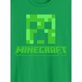 thumbnail image 5 of Minecraft, Mens Apparel Graphic T-Shirt, Sizes S-3XL, Creeper Block Face (Men's Big & Tall), 5 of 6