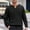 #Black, variant on DPTALR George Men's Knitted Casual Loose Elastic Pullover Long Sleeve Button V-Neck Sweater,Black Big and Tall Men M