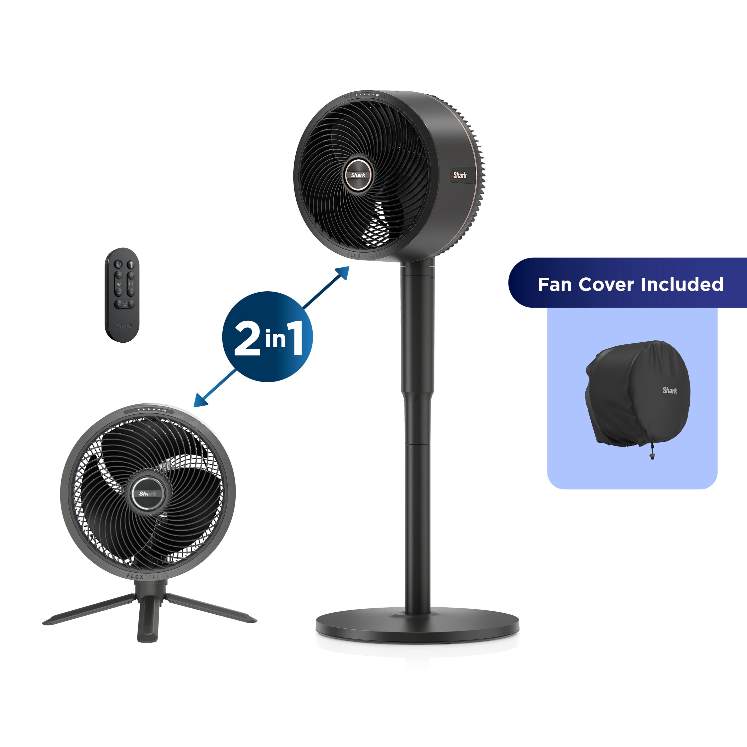 Shark FlexBreeze Pro Mist Fan FA302, Indoor Outdoor, Cordless