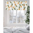 thumbnail image 5 of Orange Pineapple Valances for Windows Simple Cartoon Fruit Valance Rod Pocket Light Filtering Short Window Treatments Curtains for Kitchen Bathroom Living Room Bedroom, 1 Panel, 42 x 18 Inch, 5 of 7
