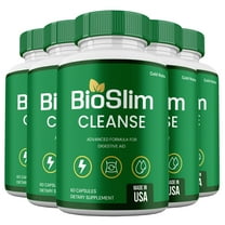 BioSlim Capsules, Advanced Formula, Bio Slim Cleanse Digestive Support Supplement Pills, 5 Month Supply (5 Pack)