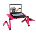 thumbnail image 1 of Support pour Ordinateur Portable Table de Lit Plateau Portable Réglable pour Lit Support d'Ordinateur Couleur:Rouge, 1 of 2