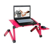 Foldable Laptop Desk Table Stand, Lap Desk Bed Tray, Portable Adjustable Notebook Bracket Bed Computer Holder