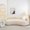 Beige, variant on Semi-Circular Curved Sofa Cover, Stretch Curved Sofa Slipcover Non-Slip Modern Cloud Couch Cover Protector for Restaurant Cafe Bar Living Room (Blue,1seat(37-57in))
