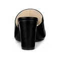 thumbnail image 2 of BLISSFUL STEP Women's Slip on Block Heel Slide Sandals Mules Black 9.5, 2 of 8