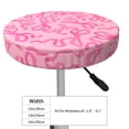 thumbnail image 4 of Lsque pink bow Pattern Round Bar chair cushion covers Velvet Fabric Premium Comfort Protects from Scratches and Stains for 14-17 Inch Chair-14 inch, 4 of 7