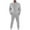 A02-Gray, variant on Jinhomg Mens 2 Piece Outfits Crewneck Fleece Sweatshirt and Elastic Waist Sweatpants Jogger Suits Athletic Gym Workout Warm Pants Set