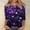 (Fashion 125)Purple, variant on Aimik Women's Christmas Day Graphic Print Short Sleeve Crew Neck Top Holiday Christmas Theme Plus Size Fashion T-Shirt