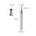 thumbnail image 2 of Uxcell 2 Pieces Ball Nose End Mills 1mm Radius Solid Carbide AlTiN Coated 2 Flutes HRC45 CNC Router Bits, 2 of 6
