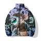 thumbnail image 3 of Abrigo elegante con estampado de conejito para hombre, abrigos de invierno para hombre, chaquetas para hombre modernas y versátiles, cómodas y cálidas, nuevas en parkas, 3 of 5