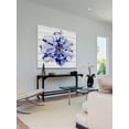 thumbnail image 5 of Parvez Taj Blue and White Flower 40-Inch x 40-Inch Wood Wall Art, 5 of 7