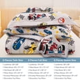 thumbnail image 2 of Viviland Kids Comforter Bed Set Full Size for Boys, 8 Pieces Bed in a Bag with Shams, Sheet Set, Double Soft Microfiber Kids Comforter Bedding Set, 2 of 7