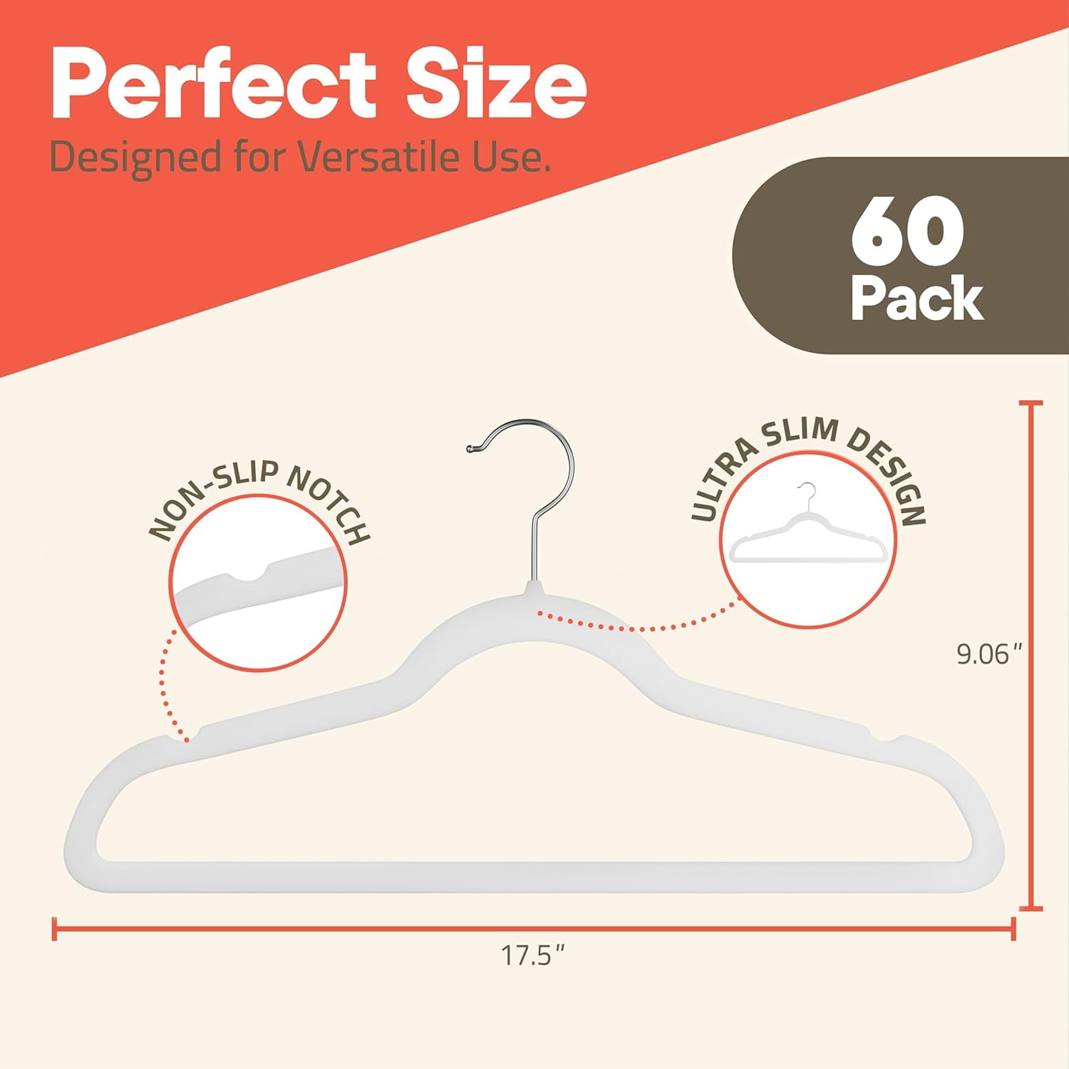 White Velvet Hangers 80 Pack – Heavy-Duty 11 lbs Capacity, 360° Swivel Hook, Non-Slip & Space-Saving Design – Smooth Velvet Finish for Crease-Free Clothes & Effortless Closet Organization
