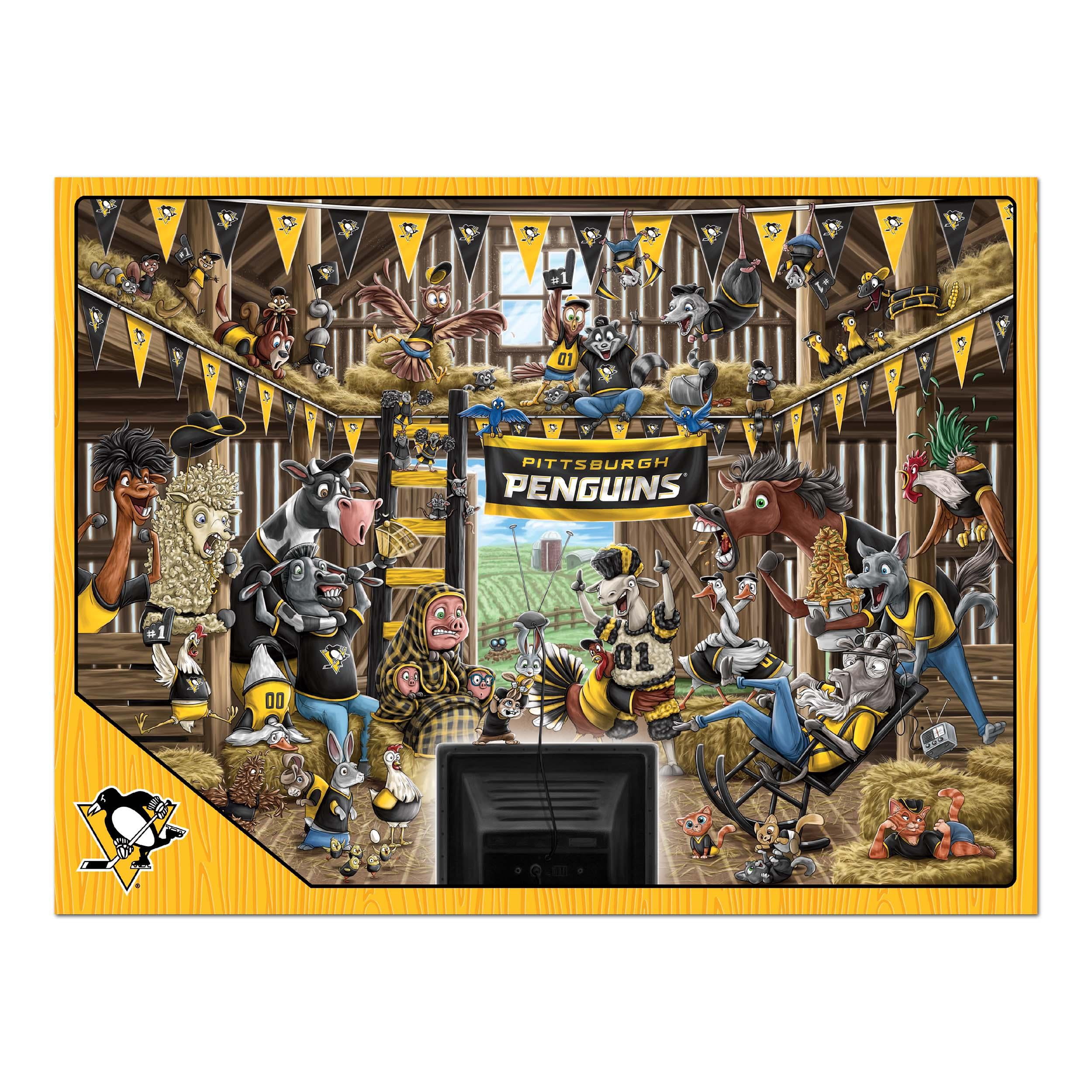 YouTheFan NHL Pittsburgh Penguins Barnyard Fans Puzzle - 500 Piece