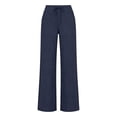 thumbnail image 7 of Linen Pants for Teen Girls 2026 Summer Casual High Waist Straight Leg Trousers Lightweight Loose Plus Size Pant with Pockets, 7 of 7