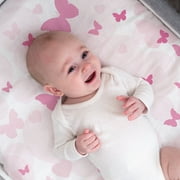 Gllquen Baby Bassinet Sheets 4 Pack Baby Needs for Newborn Infant Boy Nursery, Butterflies