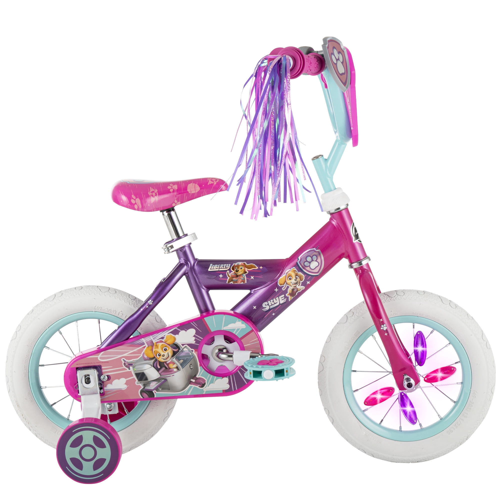 Huffy 12" Paw Patrol Kids' Bike, Fits Riders 37" - 42", Pink, Youth, Girl's